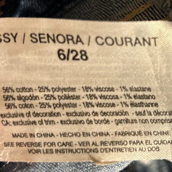 Vintage America SZ 6 Embroidered Blue Jean Denim Wonderland Skirt Boho Western - Picture 13 of 14